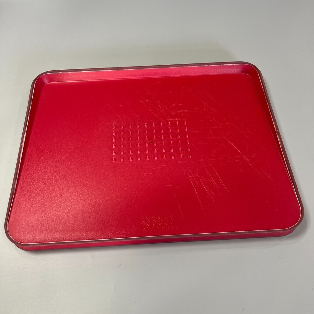 Joseph Joseph Cut and Carve Plus Cutting Board Red 14.5x11.5